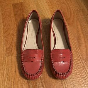 Patent leather loafers
